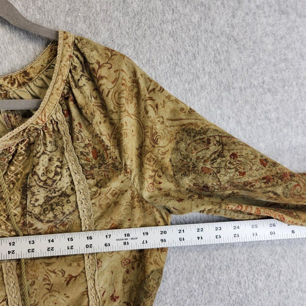 Ralph Lauren Denim & Supply Dress Womens M Corduroy Paisley Peasant Cottage Boho - Picture 12 of 16